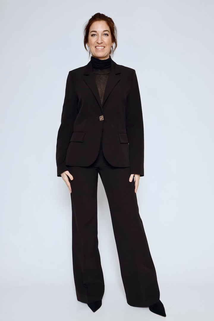 CHAQUETA ENTALLADA 54-1041-NEGRO