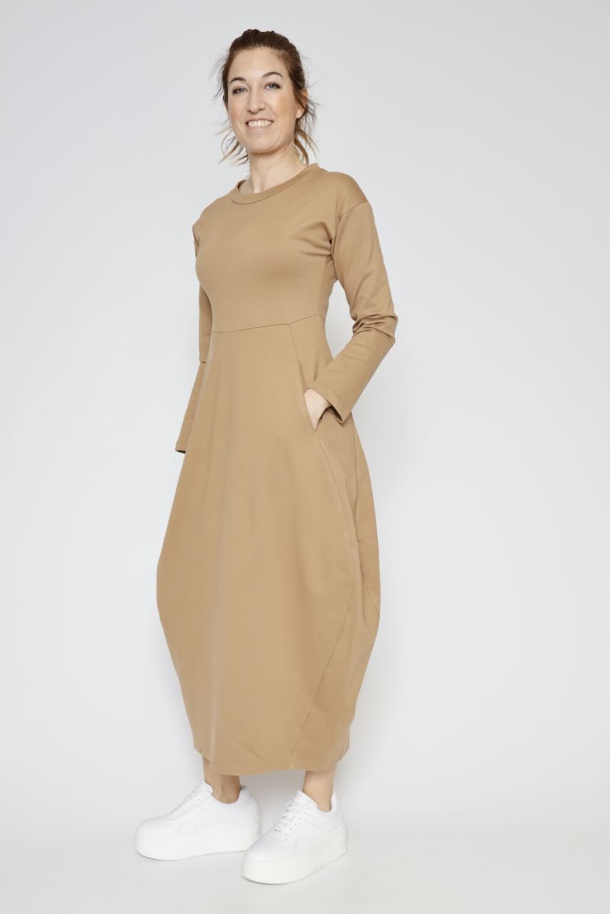 VESTIDO A25AP701-CAMEL