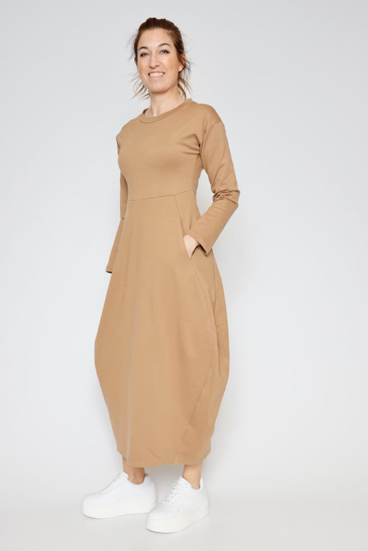 VESTIDO A25AP701-CAMEL