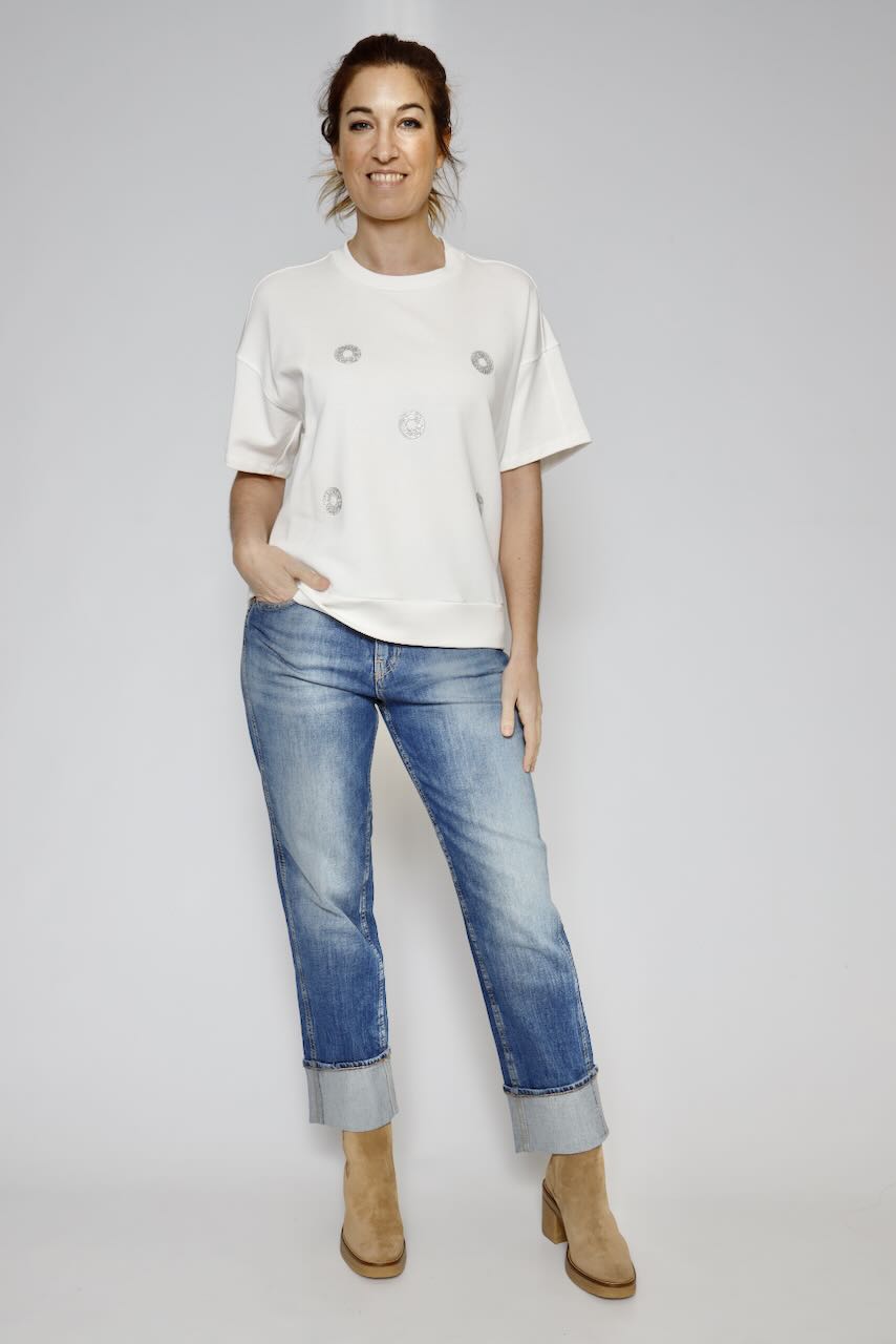 CAMISETA  P25MF415-LATTE