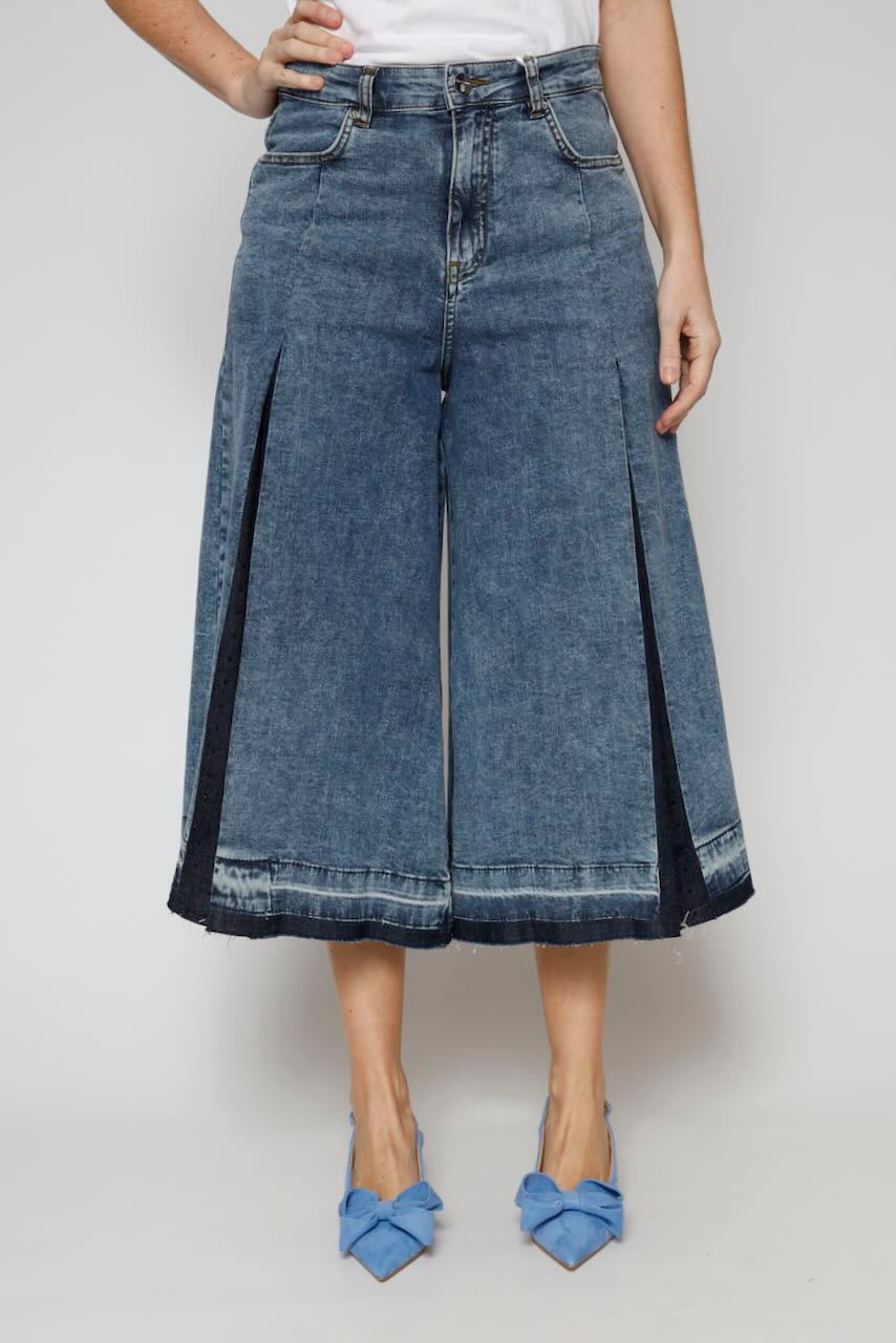 FALDA PANTALON SVB006D466R9-BLU DENIM