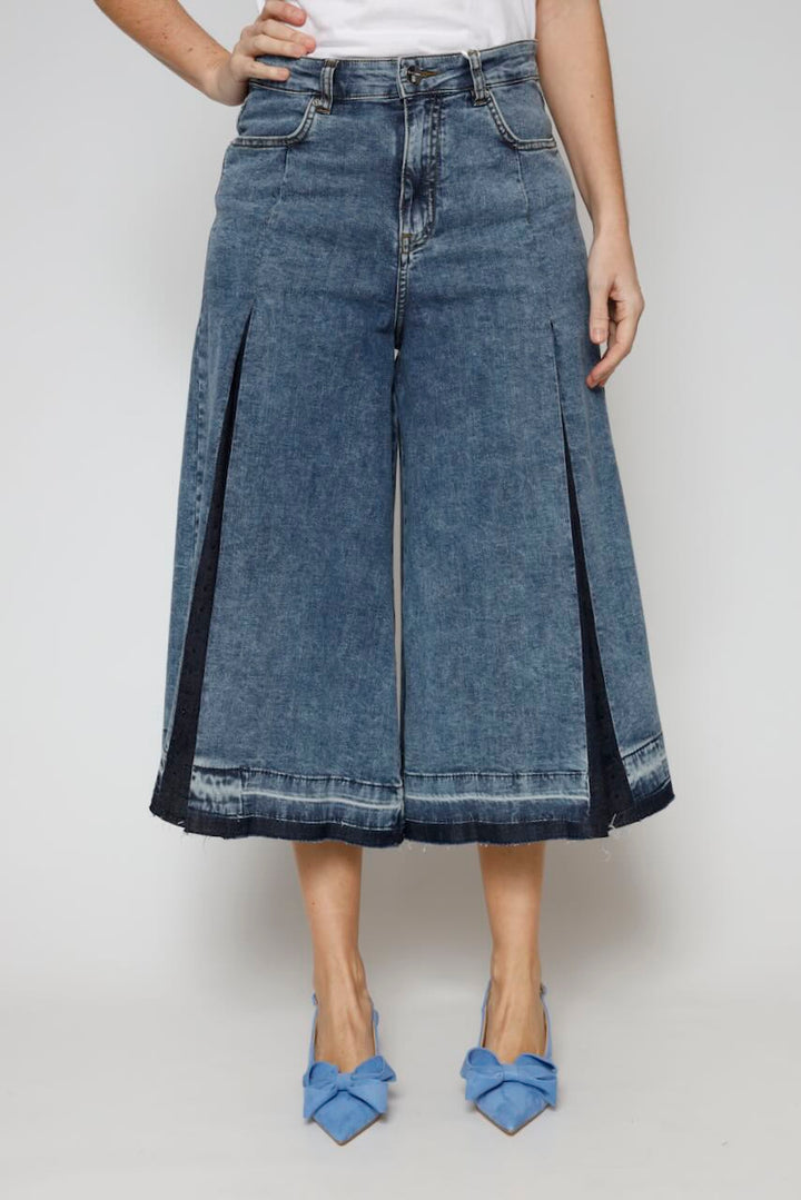 FALDA PANTALON SVB006D466R9-BLU DENIM