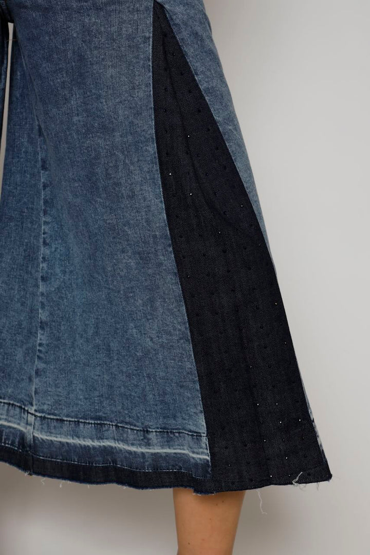 FALDA PANTALON SVB006D466R9-BLU DENIM