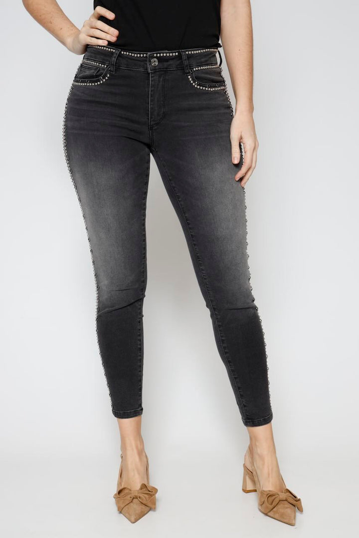 JEANS SLIM FIT SV8000D460R9-NEGRO