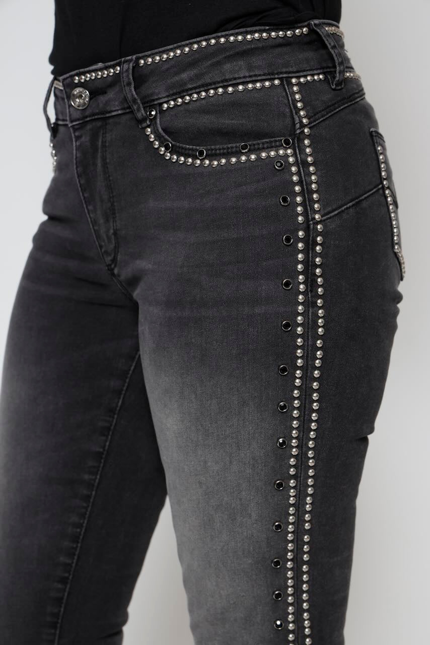 JEANS SLIM FIT SV8000D460R9-NEGRO