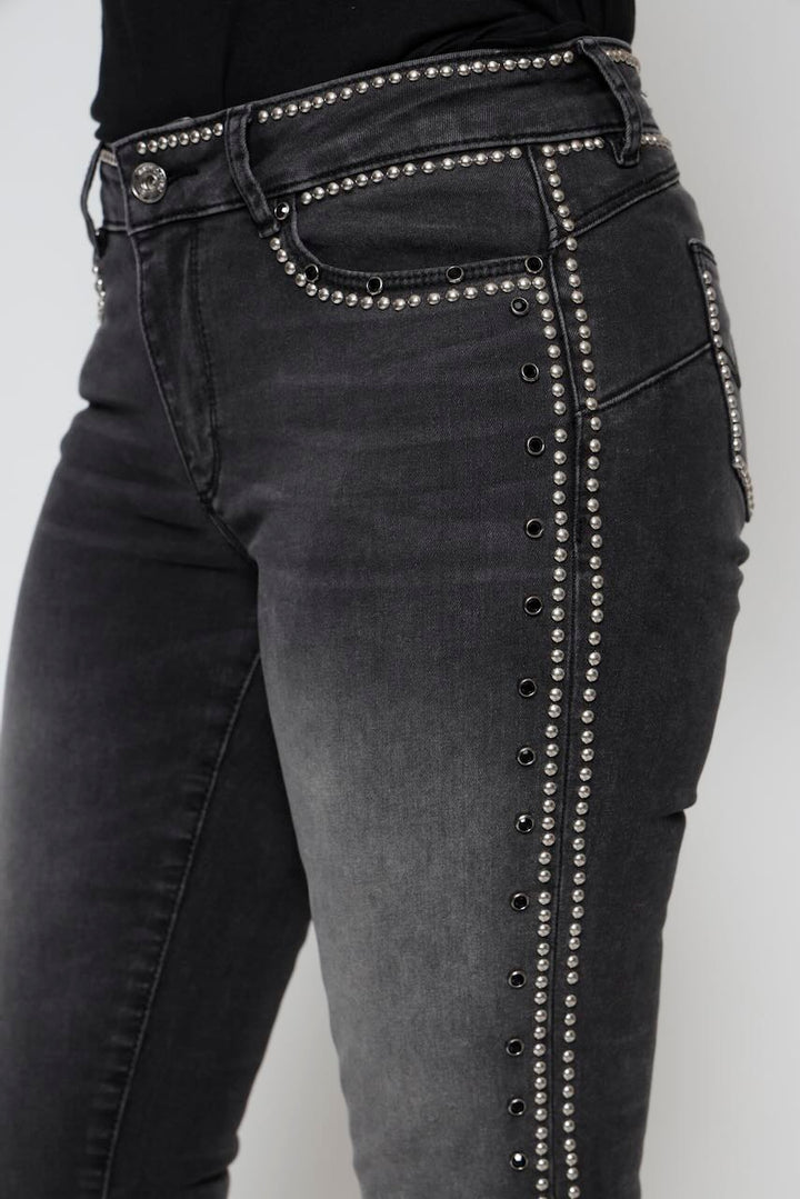 JEANS SLIM FIT SV8000D460R9-NEGRO