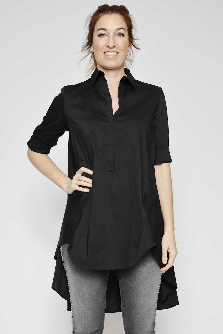 CED3FDK LONG SHIRT-BLACK