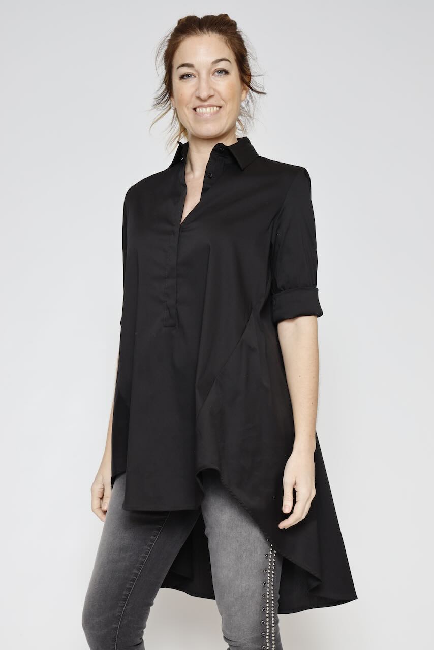CED3FDK LONG SHIRT-BLACK