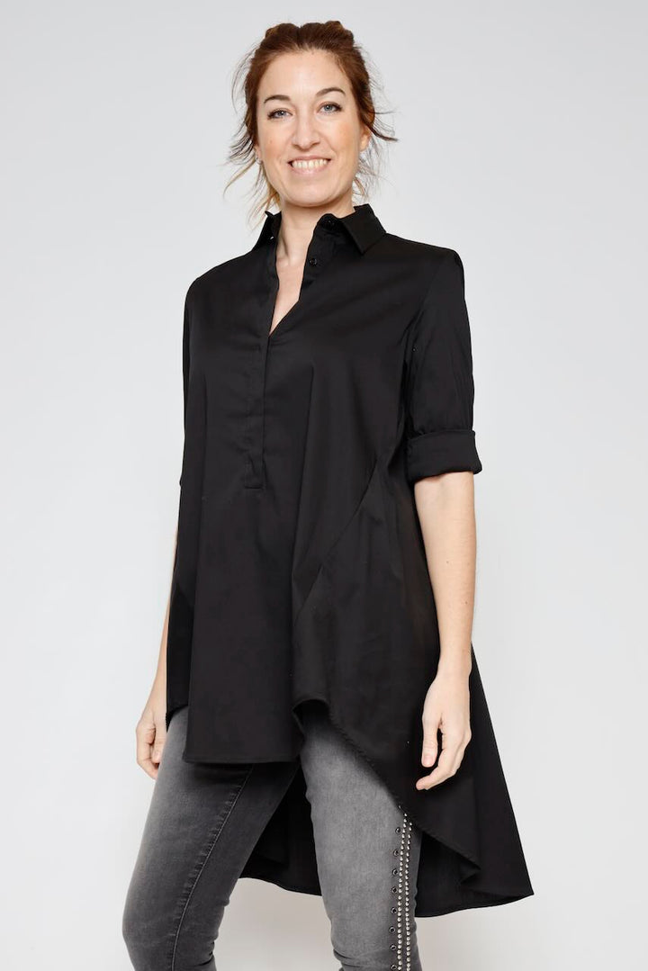 CED3FDK LONG SHIRT-BLACK