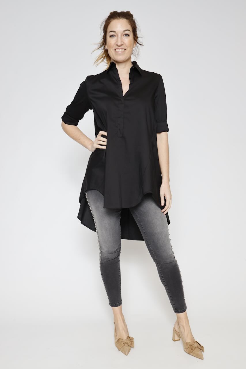 JEANS SLIM FIT SV8000D460R9-NEGRO