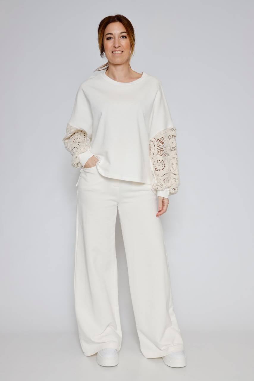 SUDADERA A25DL417-LATTE