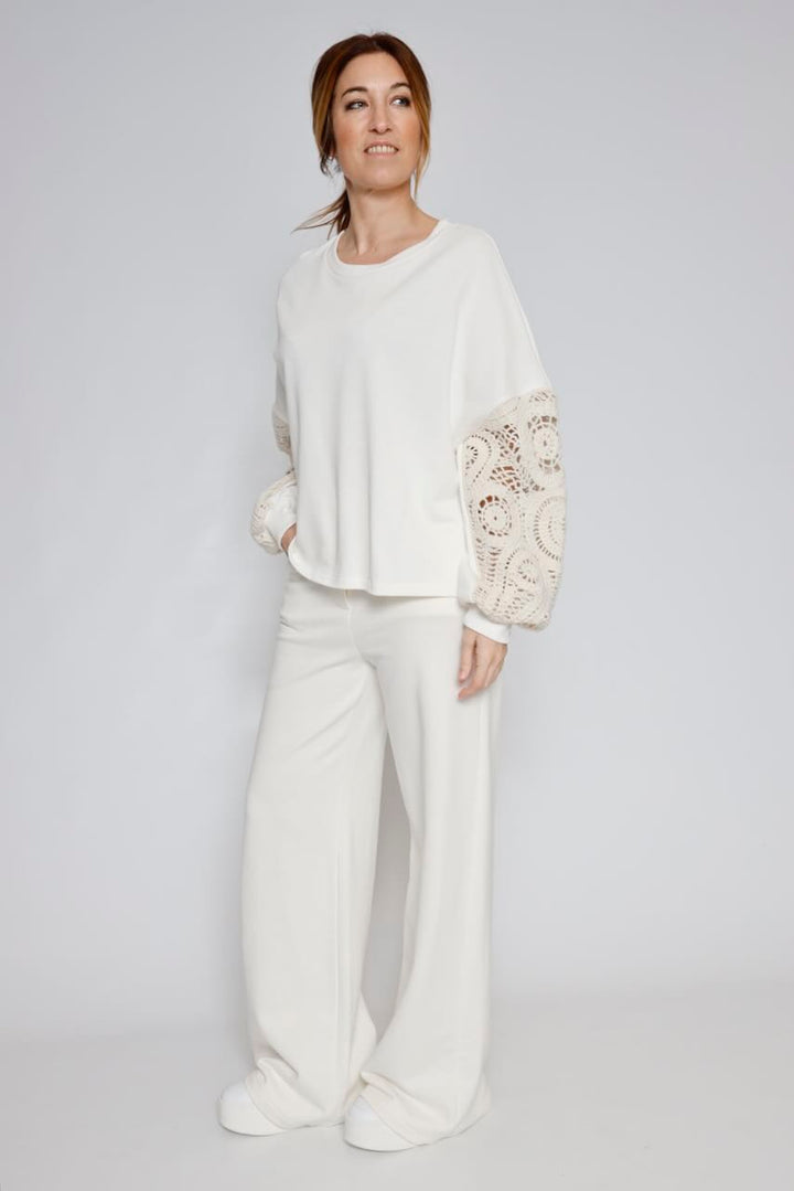 SUDADERA A25DL417-LATTE