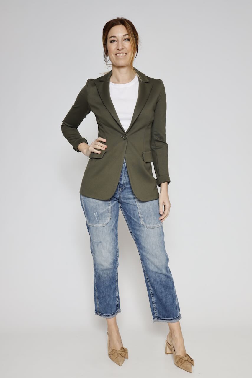 LONG BLAZER ROMA POINT JQ13FIB415-MILITARY