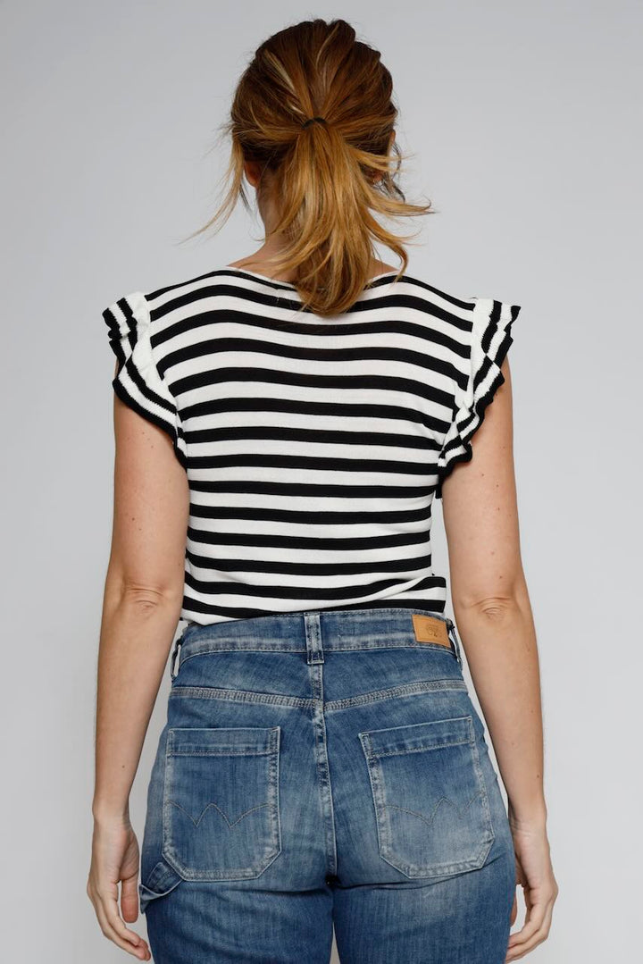 CAMISETA 88066-BLANCO/NEGRO