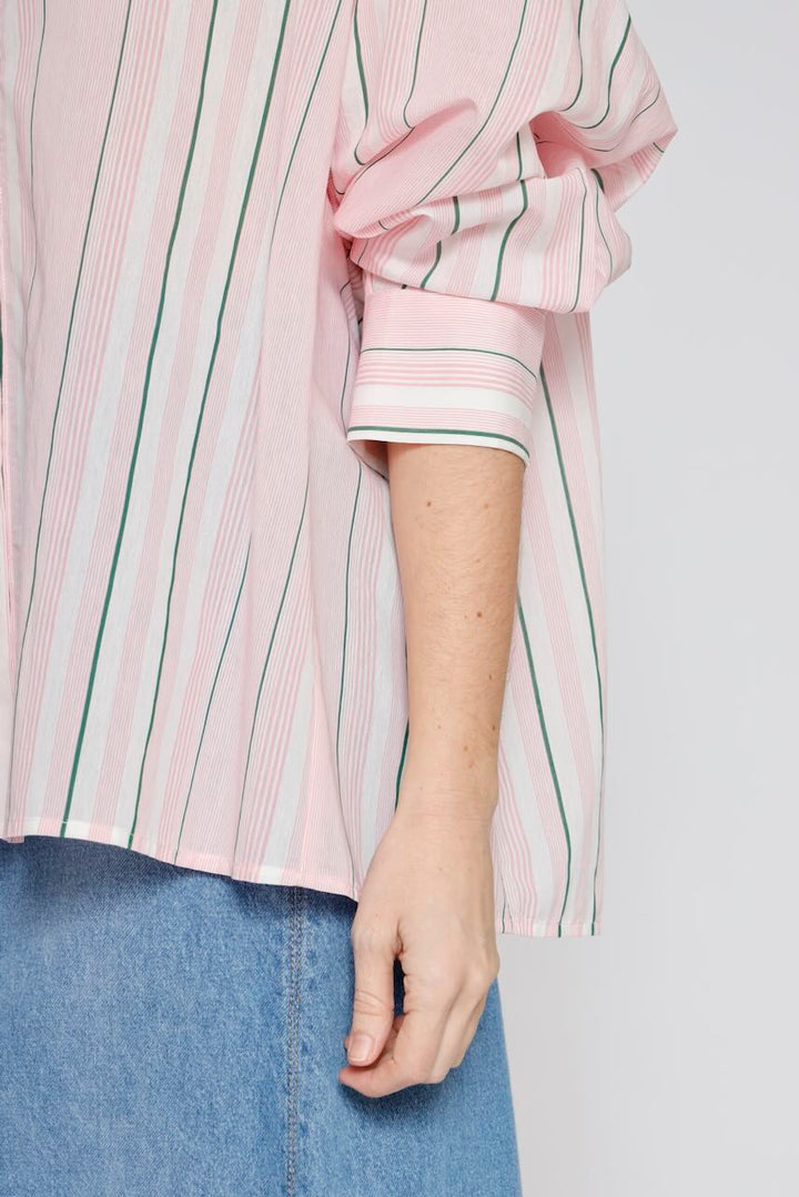 CAMISA BY10249-ROSA/VERDE