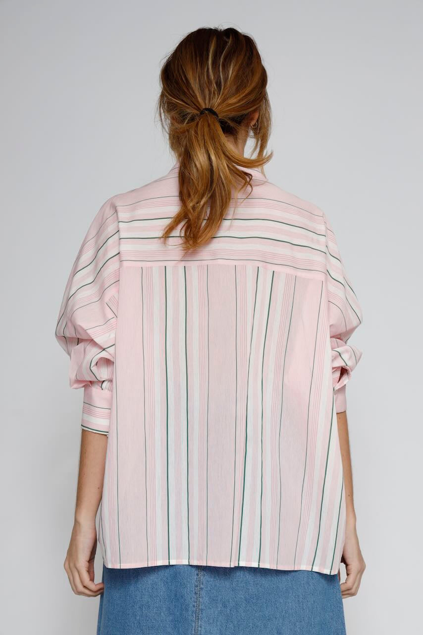 CAMISA BY10249-ROSA/VERDE