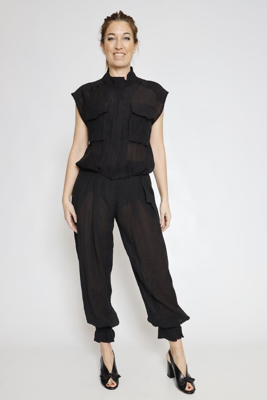 CAMISA CHALECO 63-1007-NEGRO