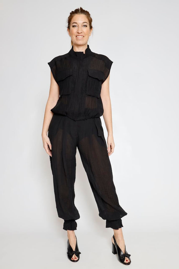 CAMISA CHALECO 63-1007-NEGRO