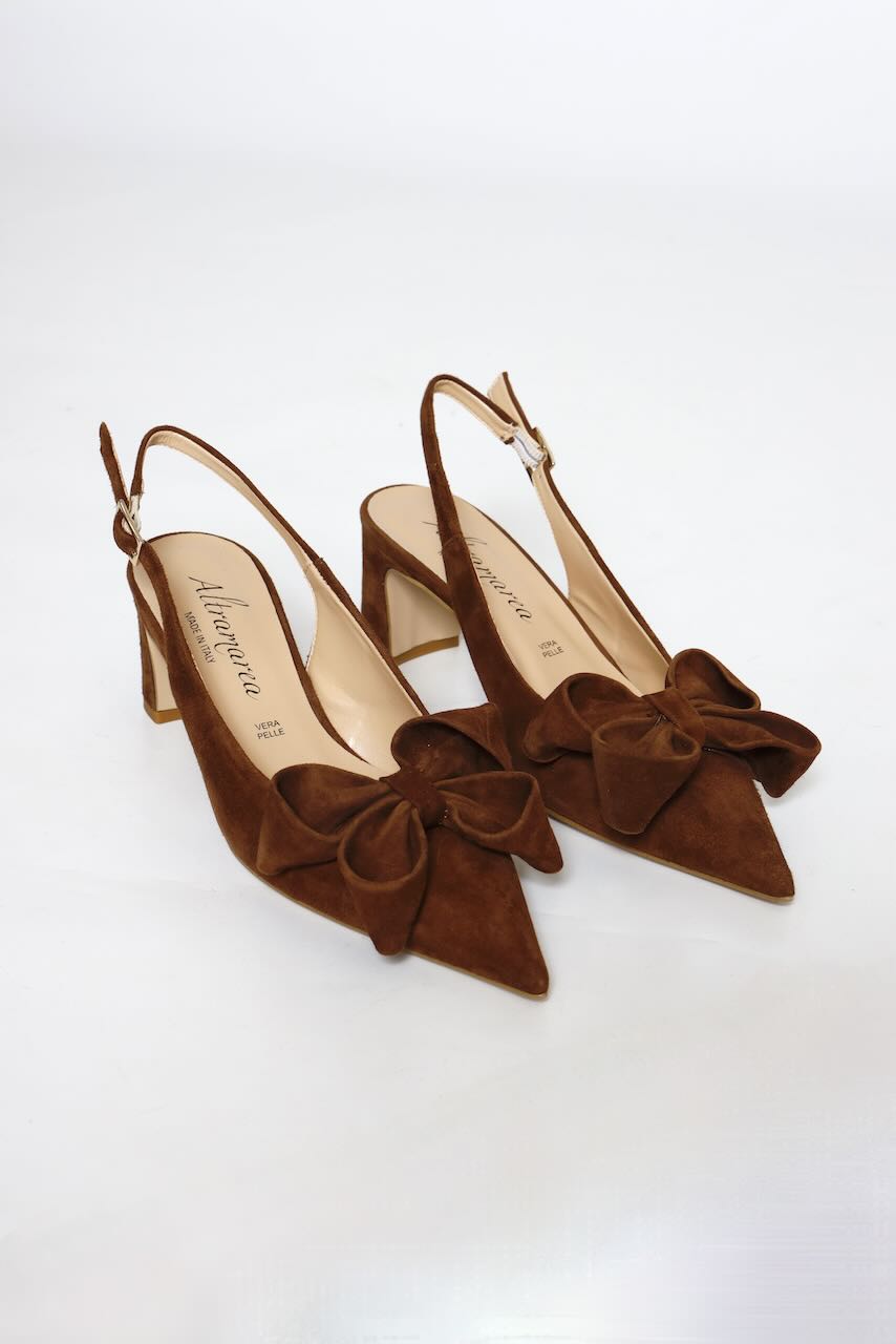 ZAPATO DESTALONADO 65621-CHOCOLATE