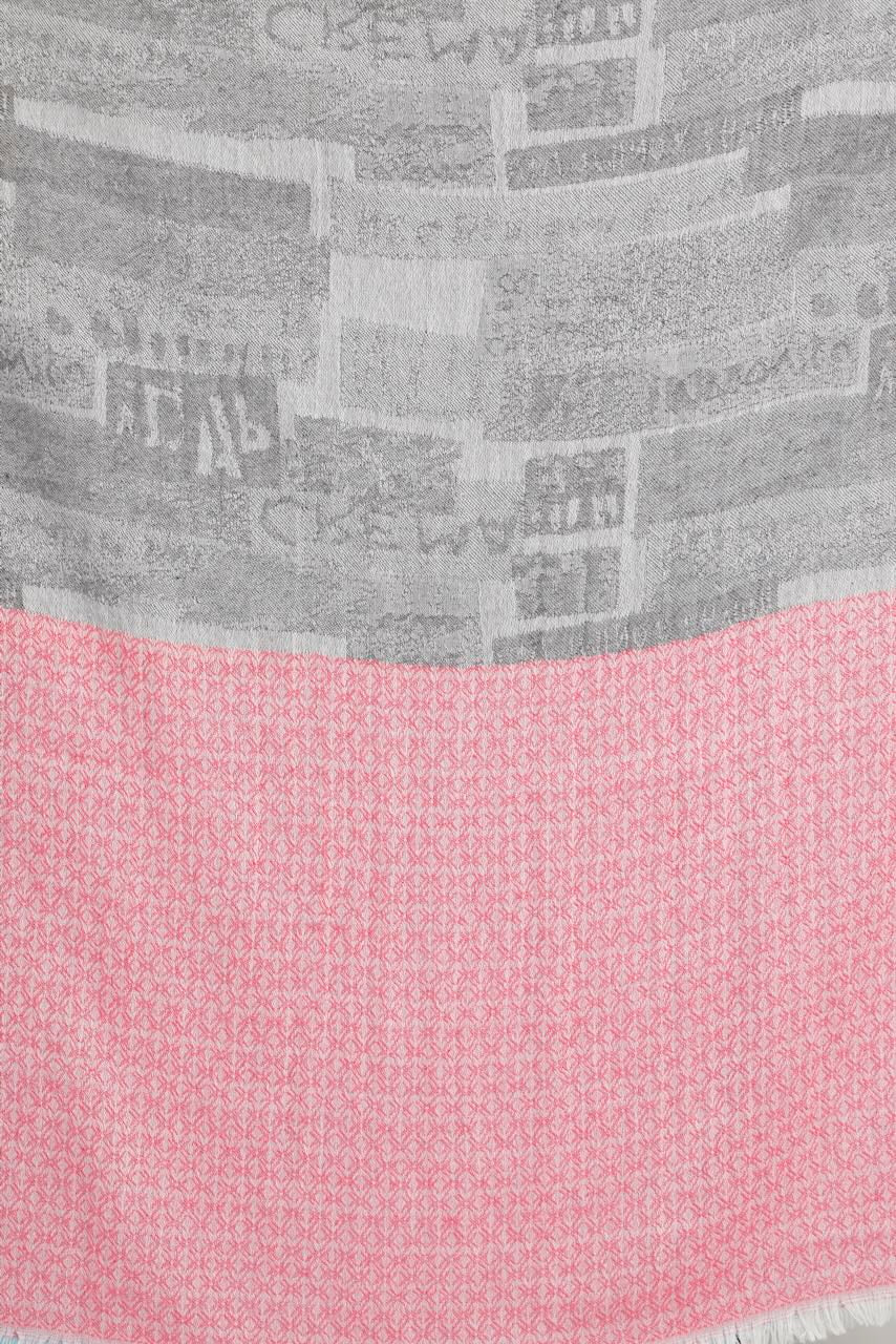 PAÑUELO SS592-GRIS/ROSA