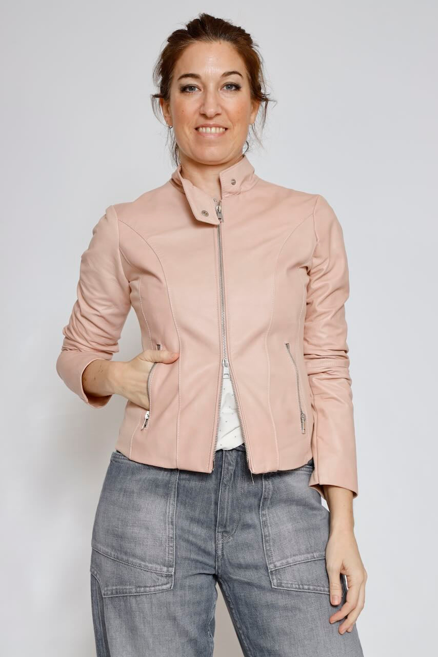 CAZADORA PIEL RP8SL3-ROSA