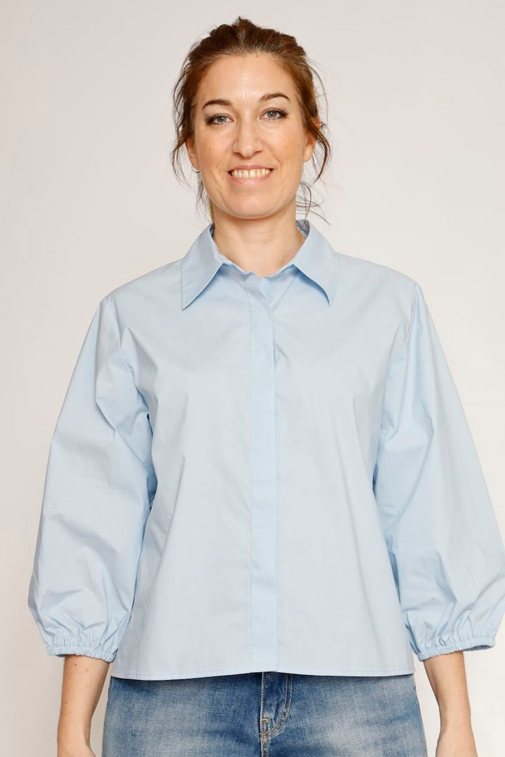 CAMISA BY10256-CELESTE