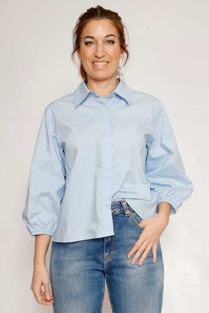 CAMISA BY10256-CELESTE