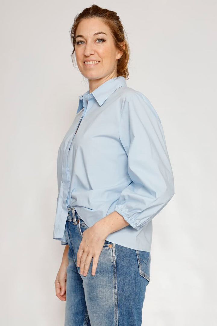 CAMISA BY10256-CELESTE