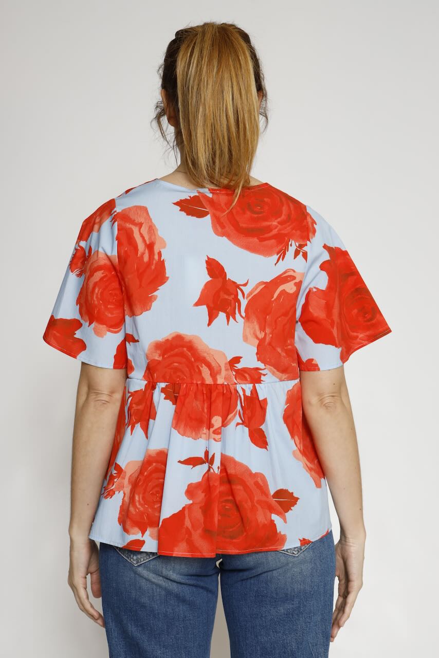 BLUSA BY10248-AZUL/NARANJA