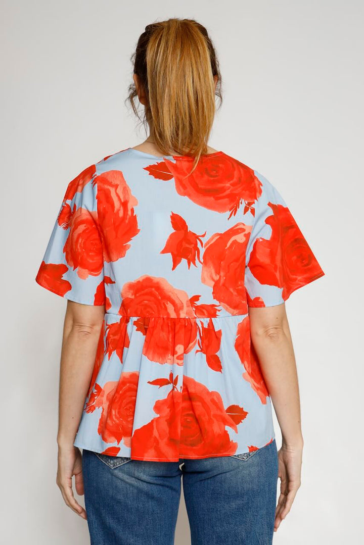 BLUSA BY10248-AZUL/NARANJA