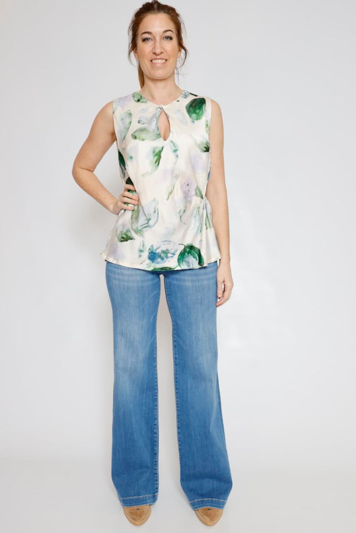 TOP BY10277-VERDE/BLANCO