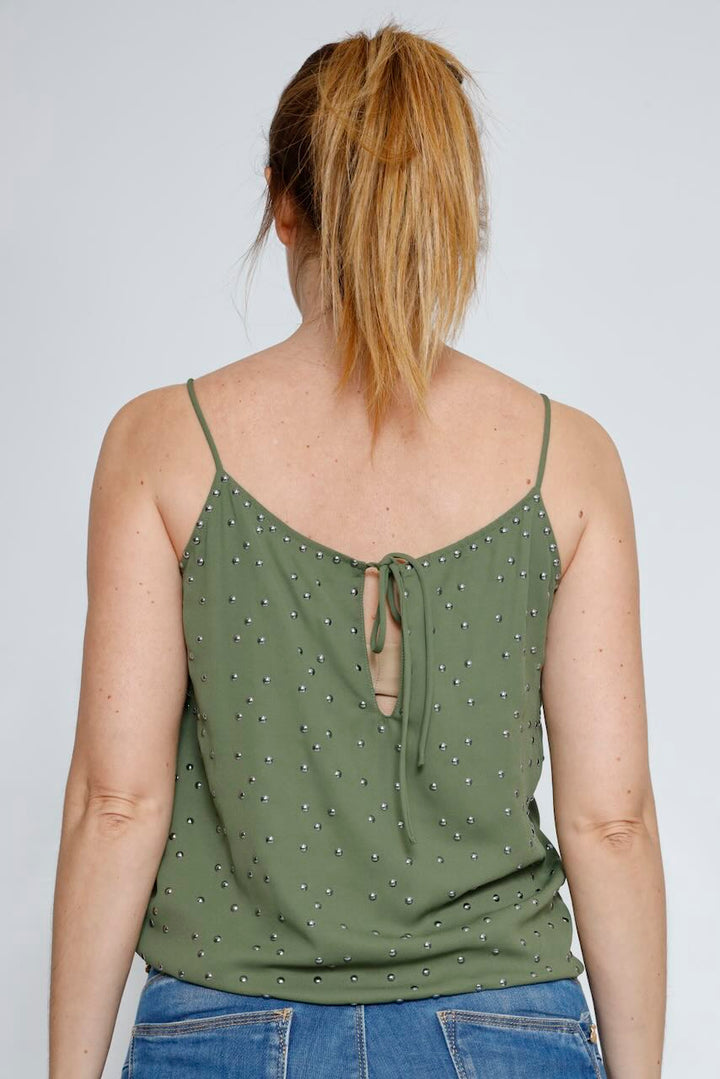 TOP ELJY PLAIN-MILITAR