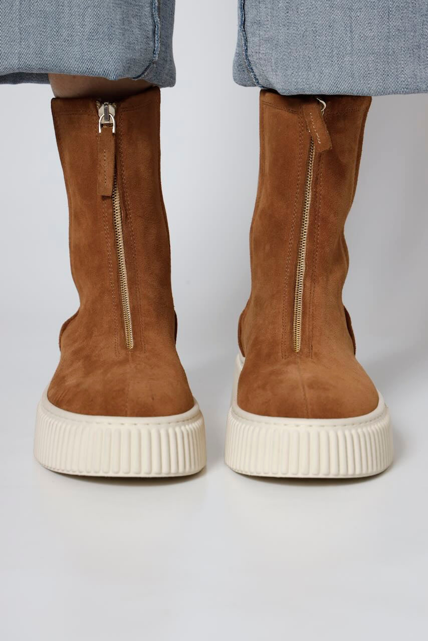 BOTIN CREMALLERA FRONTAL 6081-MARRON