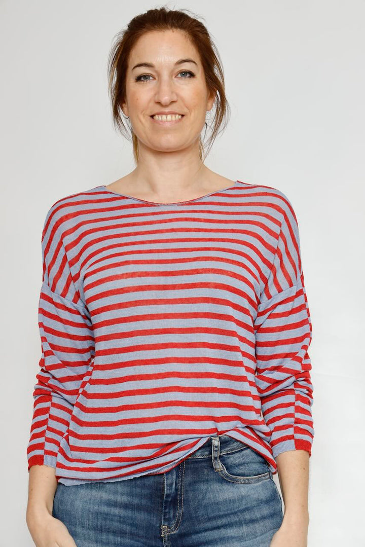 JERSEY BY10018-ROJO/AZUL