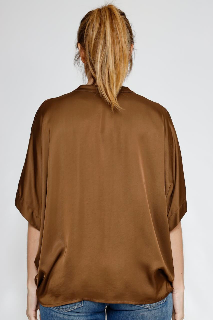 CAMISA BY10266-MARRON