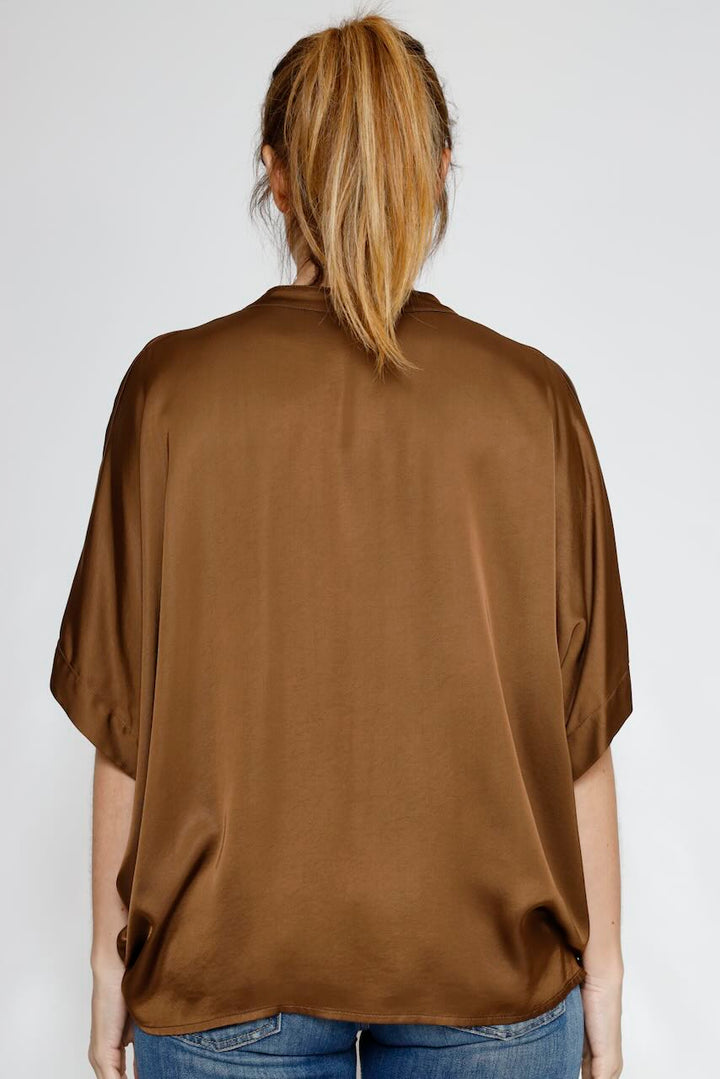 CAMISA BY10266-MARRON