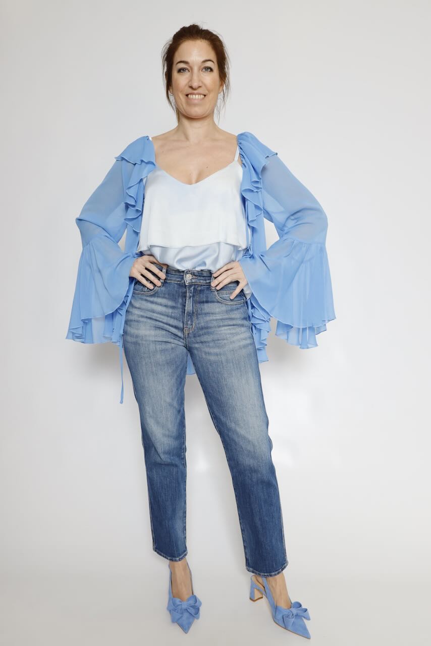 BLUSA 63-2183-AZZURRO