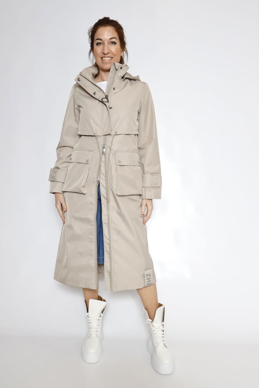 GABARDINA ZJ410-BEIGE