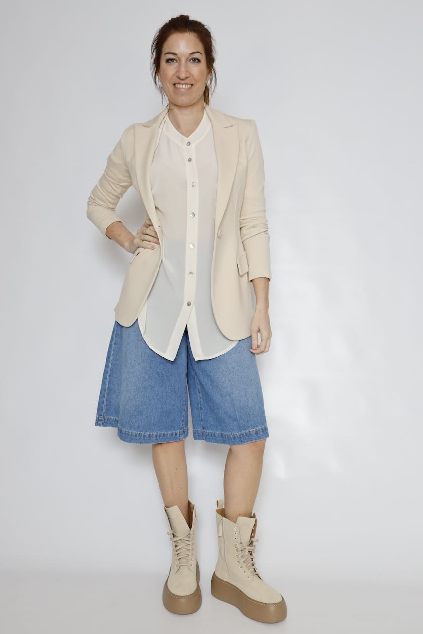 AMERICANA LARGA PUNTO ROMA JAD0LHZ-BEIGE