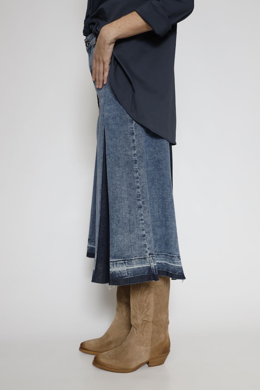 FALDA PANTALON SVB006D466R9-BLU DENIM