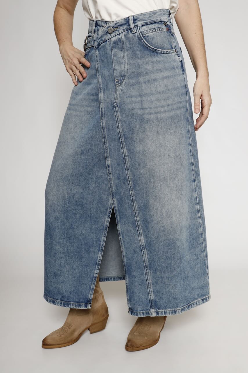 FALDA VAQUERA IRAYA DENIM-BLU DENIM