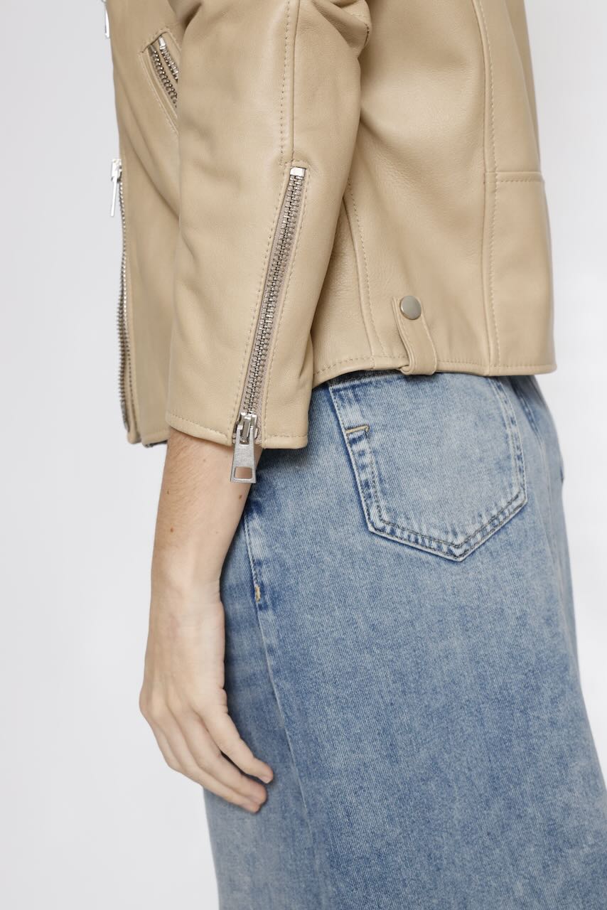 CAZADORA   V3025730-TAUPE