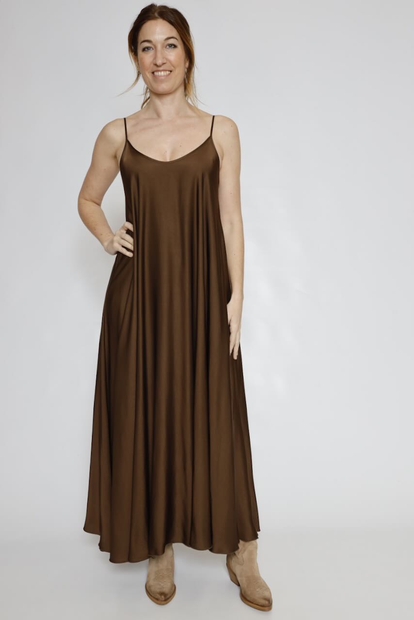 VESTIDO RP9AR21-MARRON
