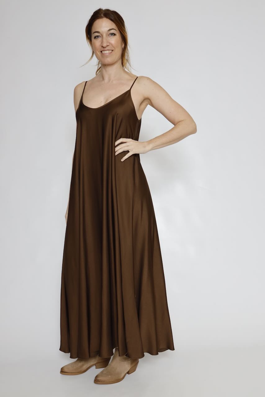 VESTIDO RP9AR21-MARRON