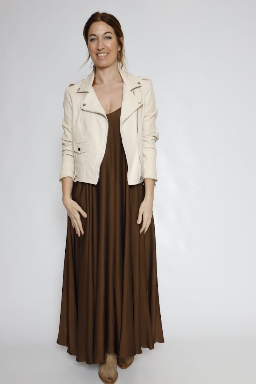 VESTIDO RP9AR21-MARRON