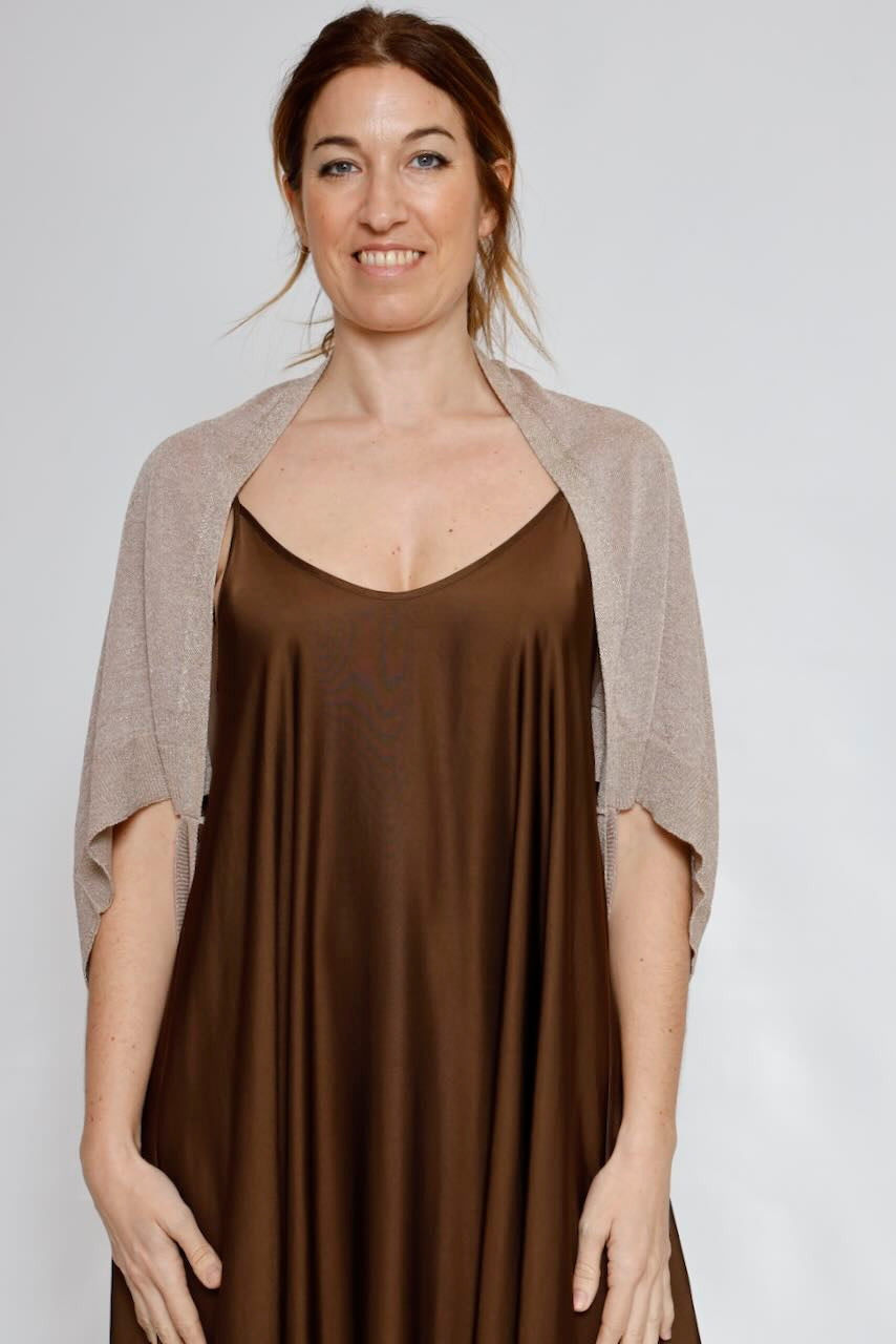 CHAQUETA CAPA BY10033-TAUPE