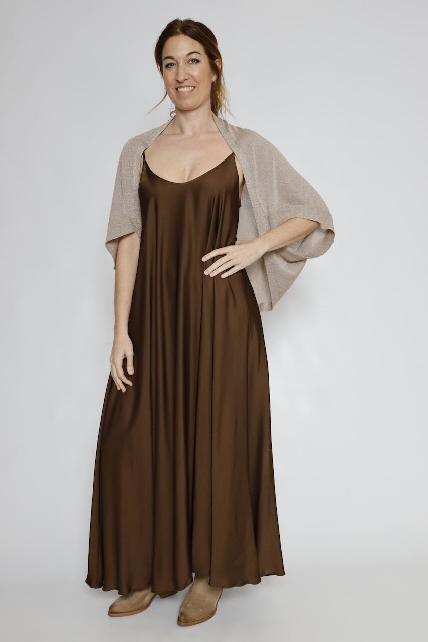VESTIDO RP9AR21-MARRON