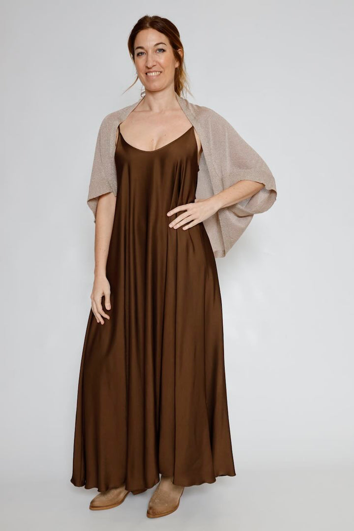 VESTIDO RP9AR21-MARRON