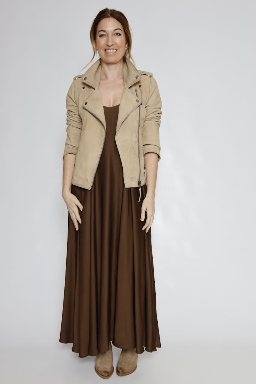 CHAQUETA CAPA BY10033-TAUPE