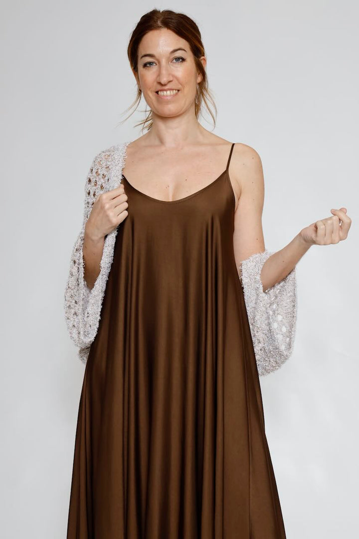 VESTIDO RP9AR21-MARRON